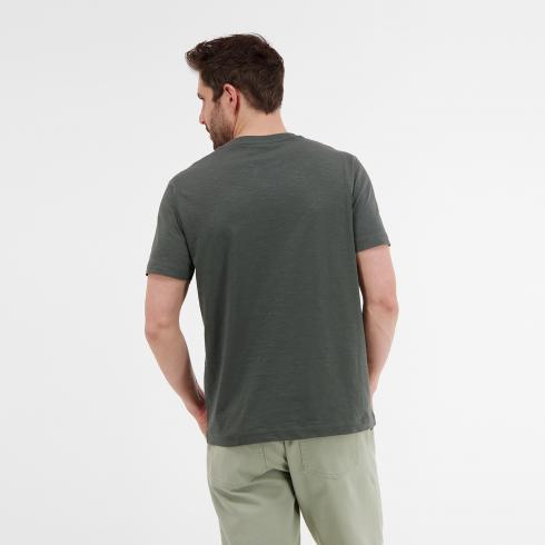 T-shirt – Classic Naboulsi Lerros, With Distinction Print Olive Summery