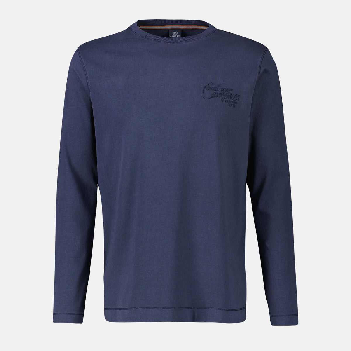 Plain-Colored Long-sleeve, – Lerros, Naboulsi Distinction T-Shirt Navy