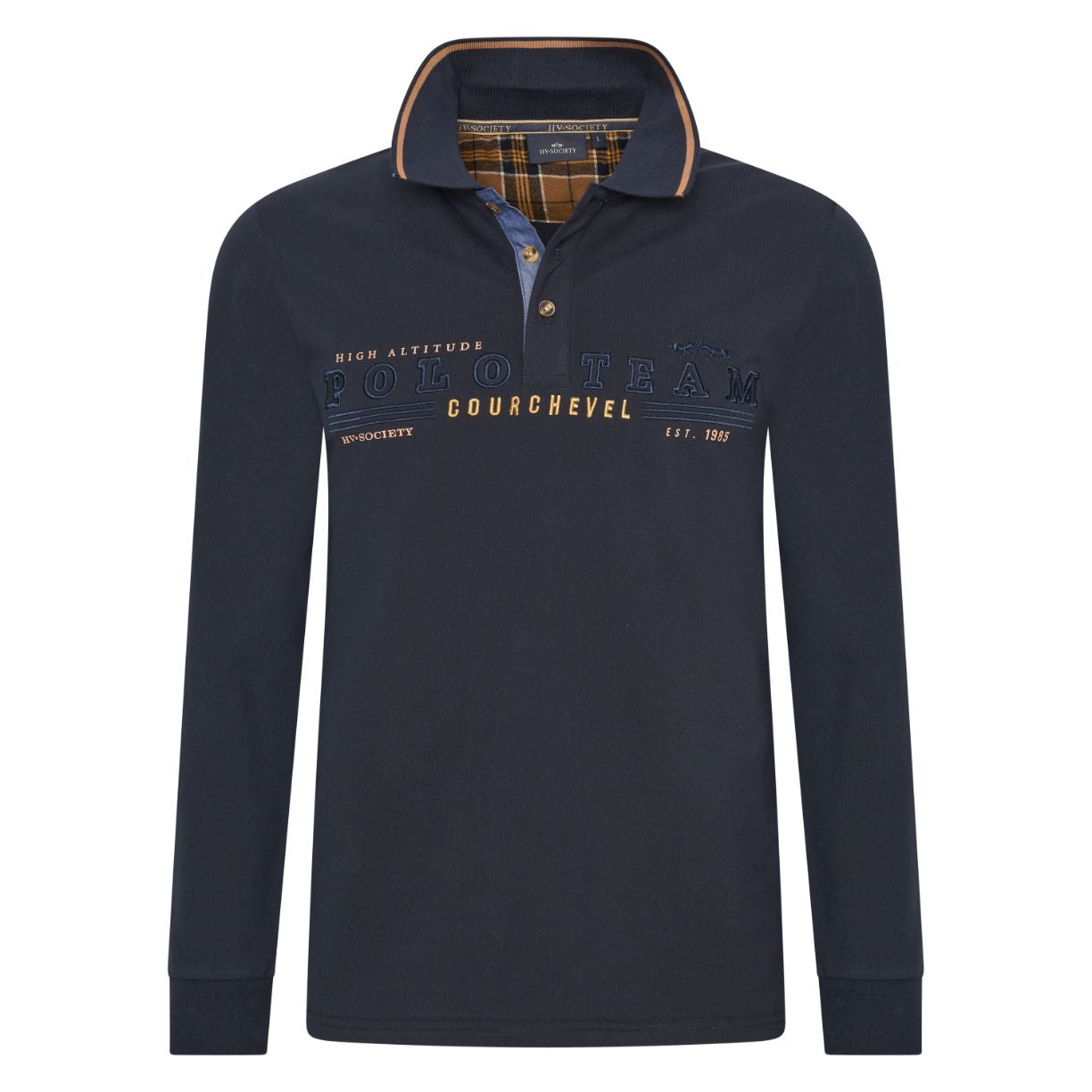 Hv Society, HVSIAN Navy LongSleeves Poloshirt