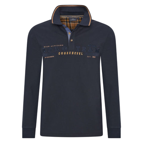 Hv Society, HVSIAN Navy LongSleeves Poloshirt