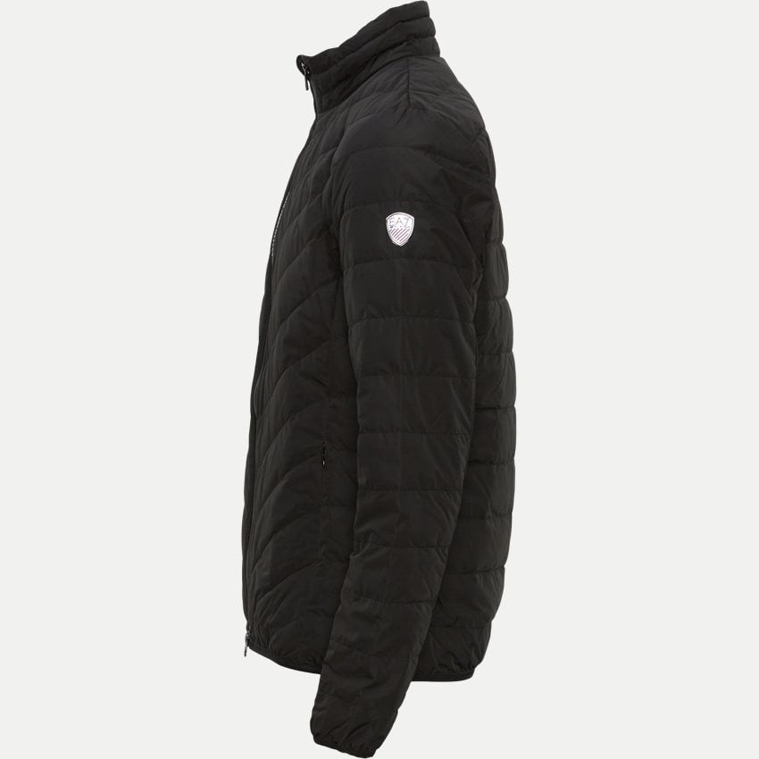 Emporio Armani, Premium Shield Packable Black Down Jacket