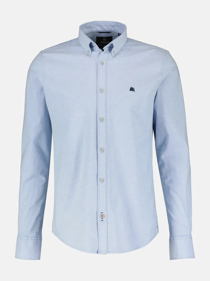 Lerros,Blue Plain Oxford Shirt