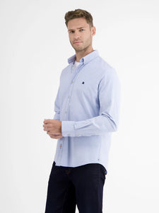 Lerros,Blue Plain Oxford Shirt