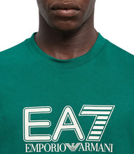 Load image into Gallery viewer, Emporio Armani, Visibility Cotton-Jersey Crew-Neck Green T-Shirt
