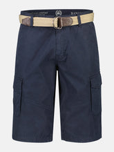 Load image into Gallery viewer, Lerros,Navy Cargo Bermuda With Belt
