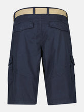 Load image into Gallery viewer, Lerros,Navy Cargo Bermuda With Belt
