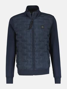 Lerros ,Navy  Sweat Jacket With Quilted Front