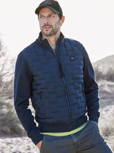 Load image into Gallery viewer, Lerros ,Navy  Sweat Jacket With Quilted Front
