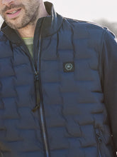 Load image into Gallery viewer, Lerros ,Navy  Sweat Jacket With Quilted Front
