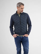 Load image into Gallery viewer, Lerros ,Navy  Sweat Jacket With Quilted Front
