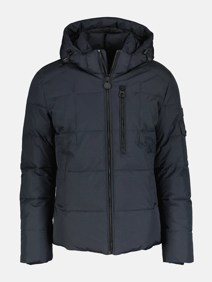 Lerros, Lined Quilted Blouson With Removable Hood