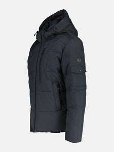 Lerros, Lined Quilted Blouson With Removable Hood