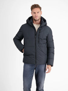 Lerros, Lined Quilted Blouson With Removable Hood