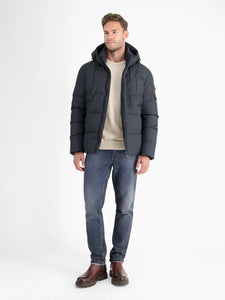 Lerros, Lined Quilted Blouson With Removable Hood