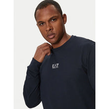 Load image into Gallery viewer, Emporio Armani, Core Identity Cotton Crew-Neck Navy Sweatshirt
