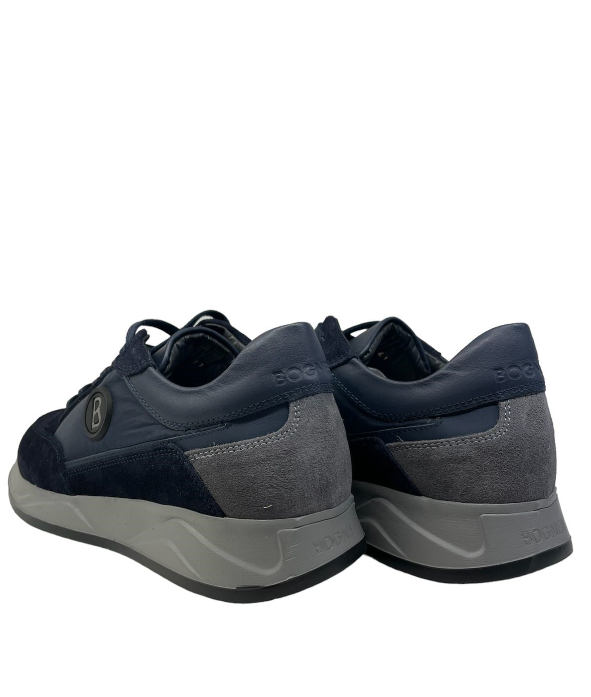 Bogner, Navy-Blue Shoes With A Touch Of Grey And Blue