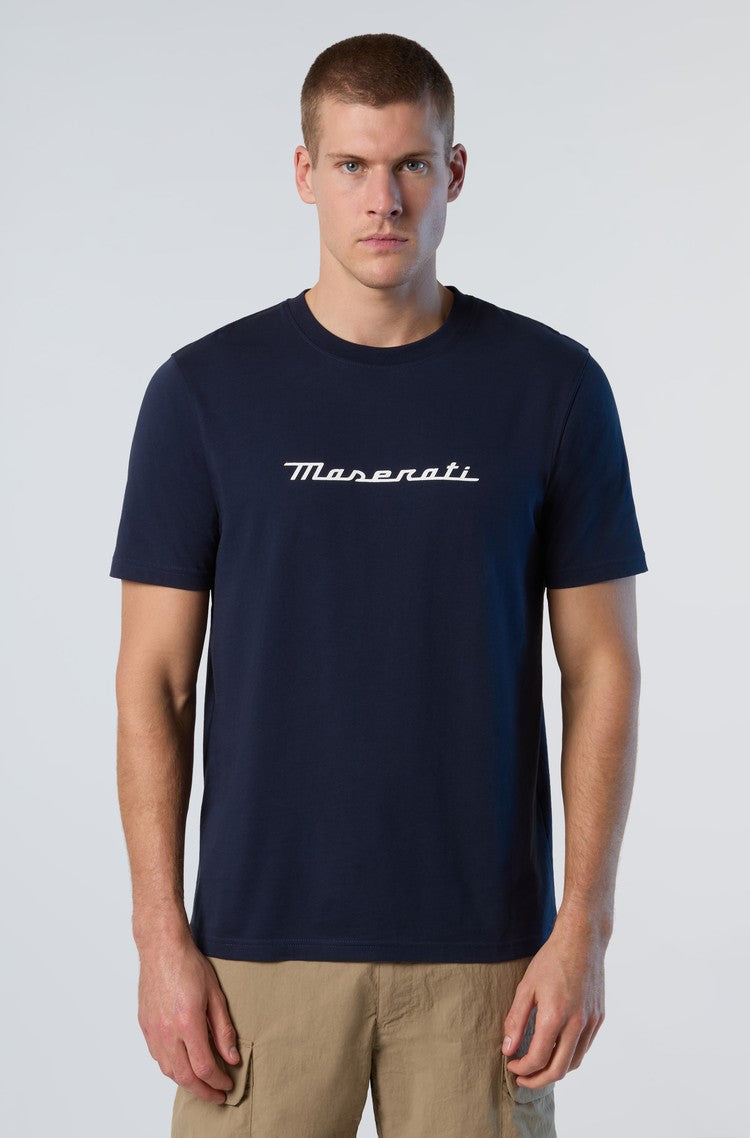 North Sails By Maserati,T-shirt With Maxi Trident