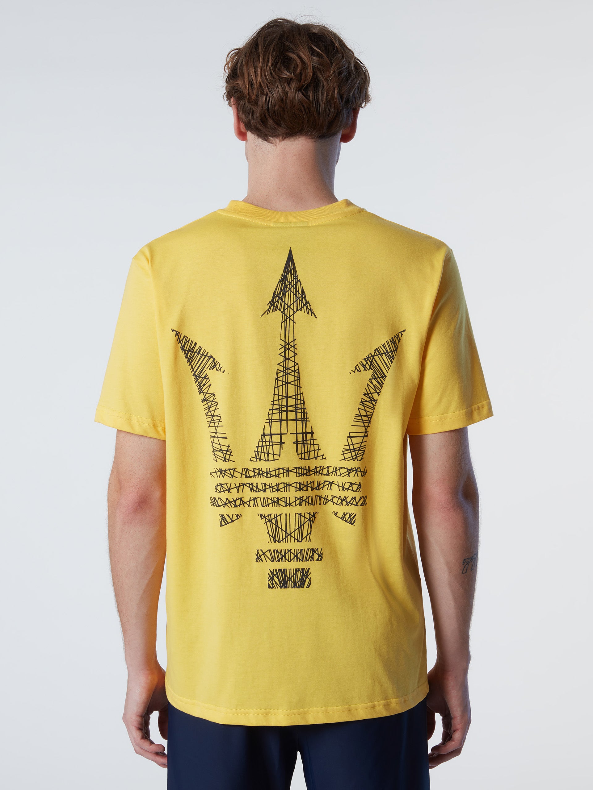 North Sails By Maserati, Yellow Organic Jersey Shirt