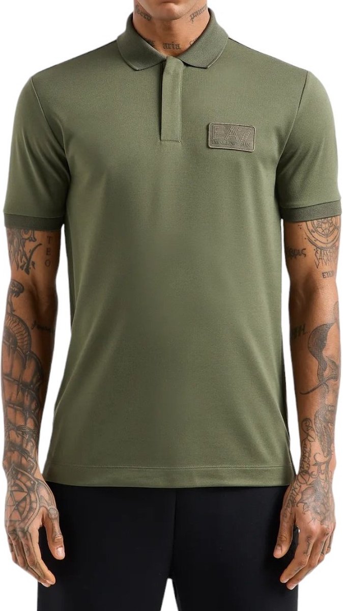 Emporio Armani, Olive Picked Cotton Polo