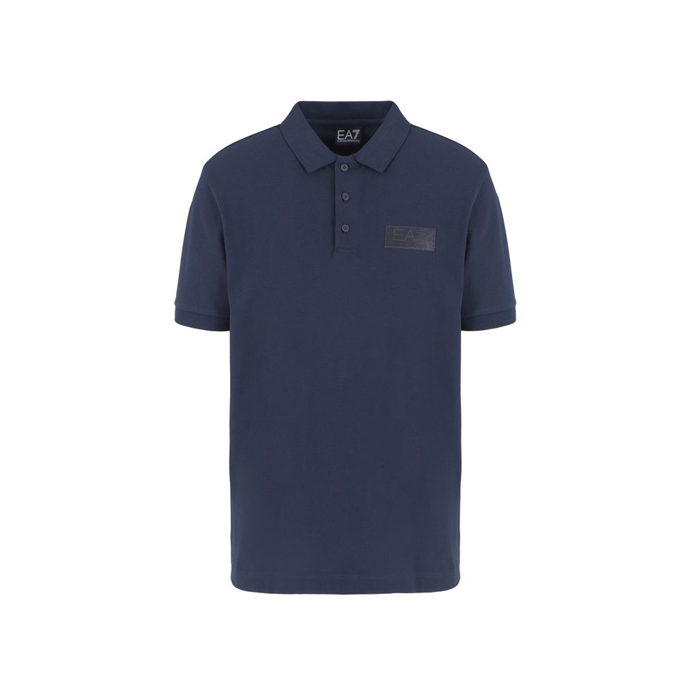 Emporio Armani, Navy Picked Cotton Polo