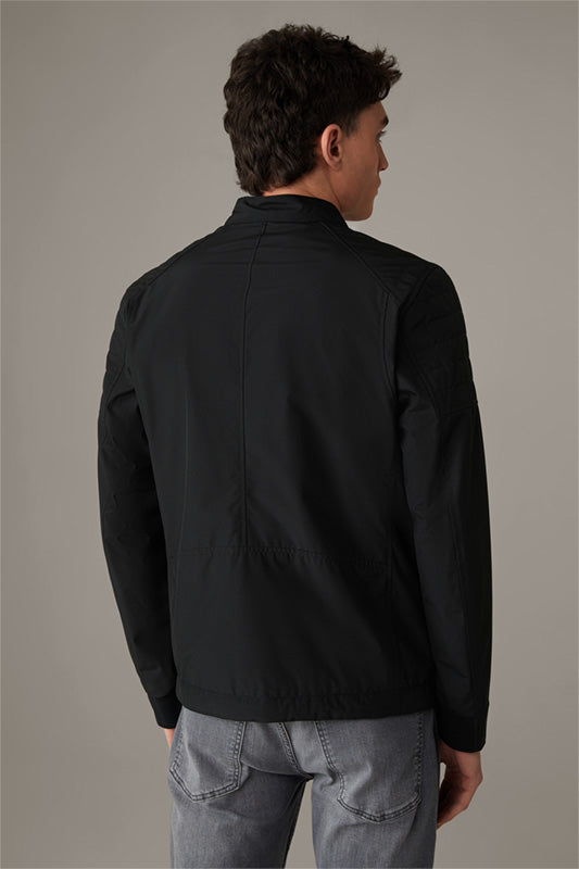 Strellson, Flex Cross Rockston  Black Biker Jacket