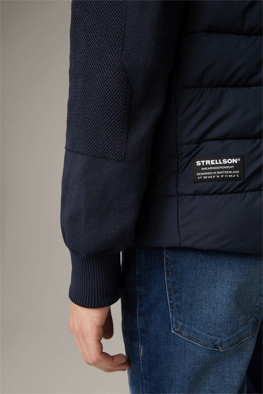 Strellson,Flex Cross- Move Knit Padded Navy Jacket