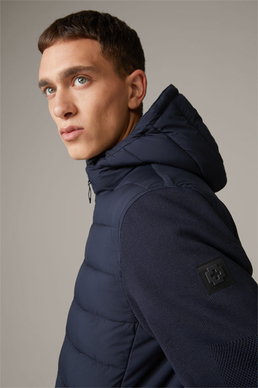 Strellson,Flex Cross- Move Knit Padded Navy Jacket