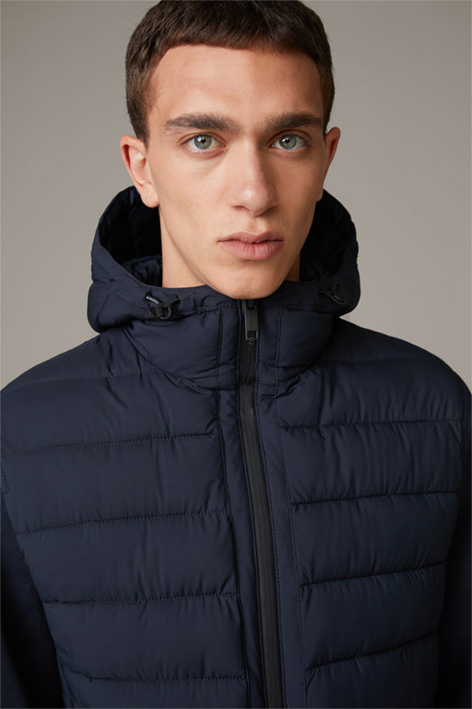 Strellson,Flex Cross- Move Knit Padded Navy Jacket