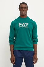 Load image into Gallery viewer, Emporio Armani, Visibility  Cotton Crew-Neck Green Sweatshirt
