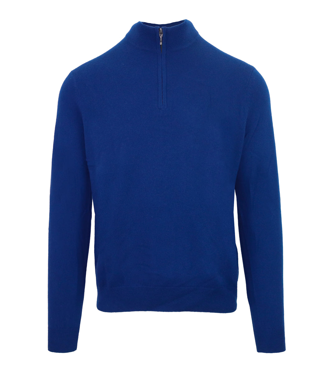 Zenobi, Half Zipper Royal Blue Sweater