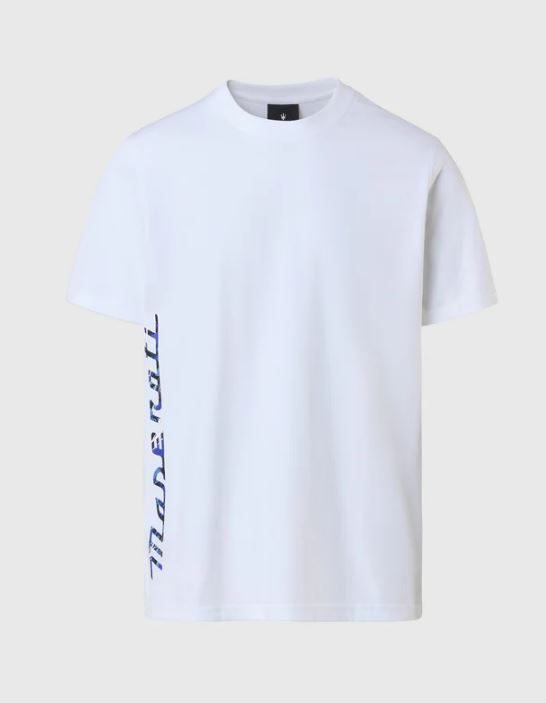 North Sails By Maserati, White T-shirt With Trident Print