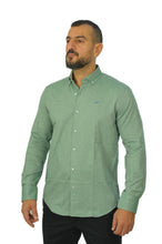 Load image into Gallery viewer, Gilbert Teckel, Green Shirt With Navy Emblem
