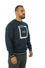 Load image into Gallery viewer, Gilbert Teckel,Navy Sweatshirt With A White Design
