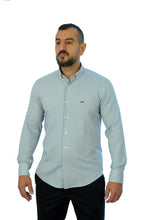 Load image into Gallery viewer, Gilbert Teckel,  Blue Shirt With Orange Emblem
