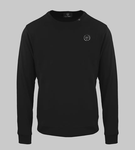 Plein Sport,  Logo Patch Black Sweatshirt