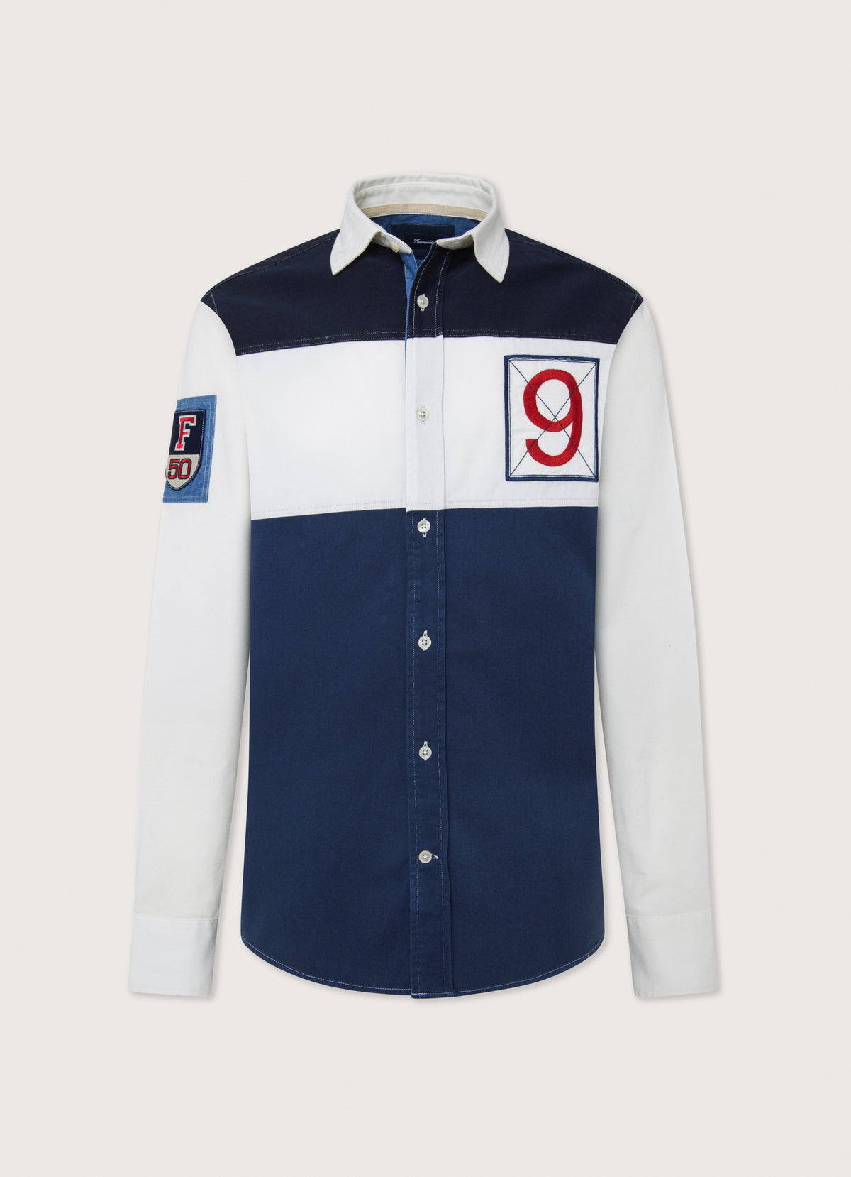 Façonnable,Regular Fit Gabardine Rugby Shirt