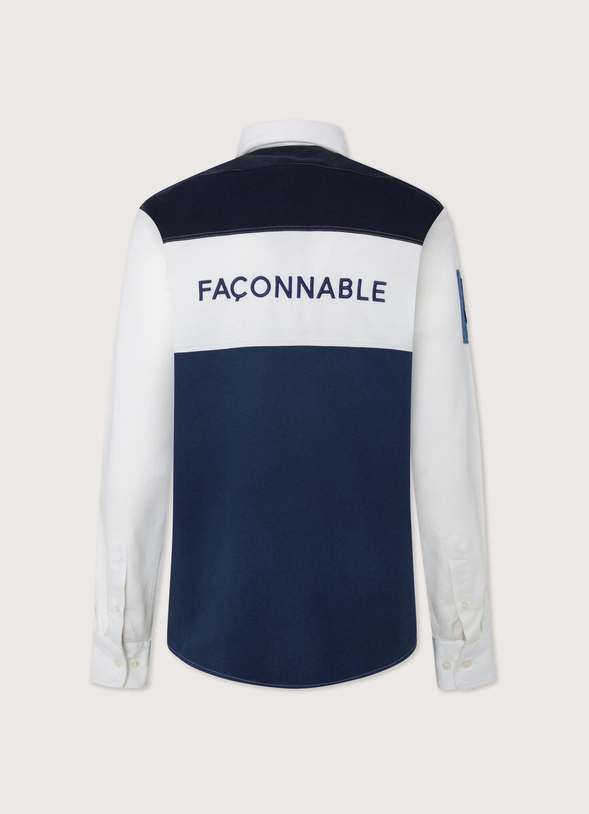 Façonnable,Regular Fit Gabardine Rugby Shirt