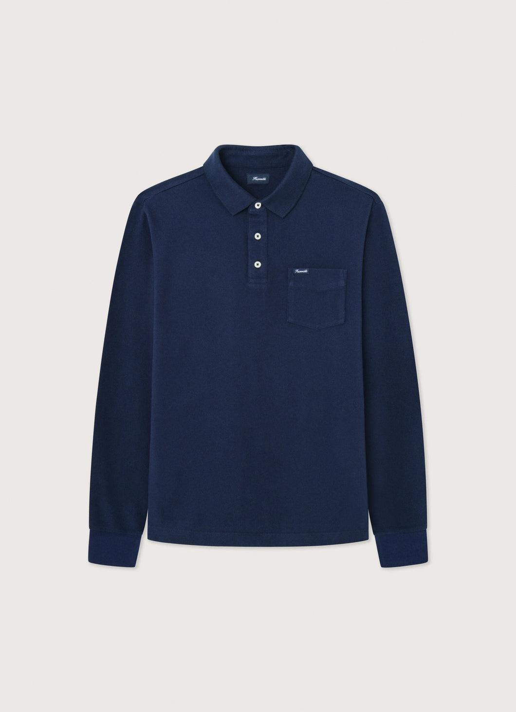 Façonnable,Regular Fit Long Sleeve Piqué Polo