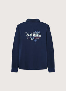 Façonnable,Regular Fit Long Sleeve Piqué Polo