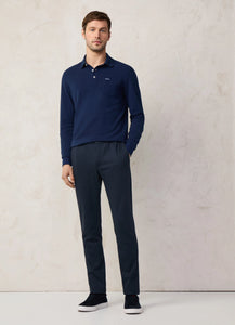 Façonnable,Regular Fit Long Sleeve Piqué Polo