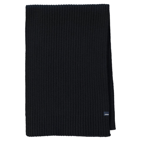 Lerros, Ribbed Coarse Knit Black Scarf