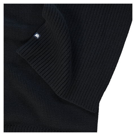 Lerros, Ribbed Coarse Knit Black Scarf