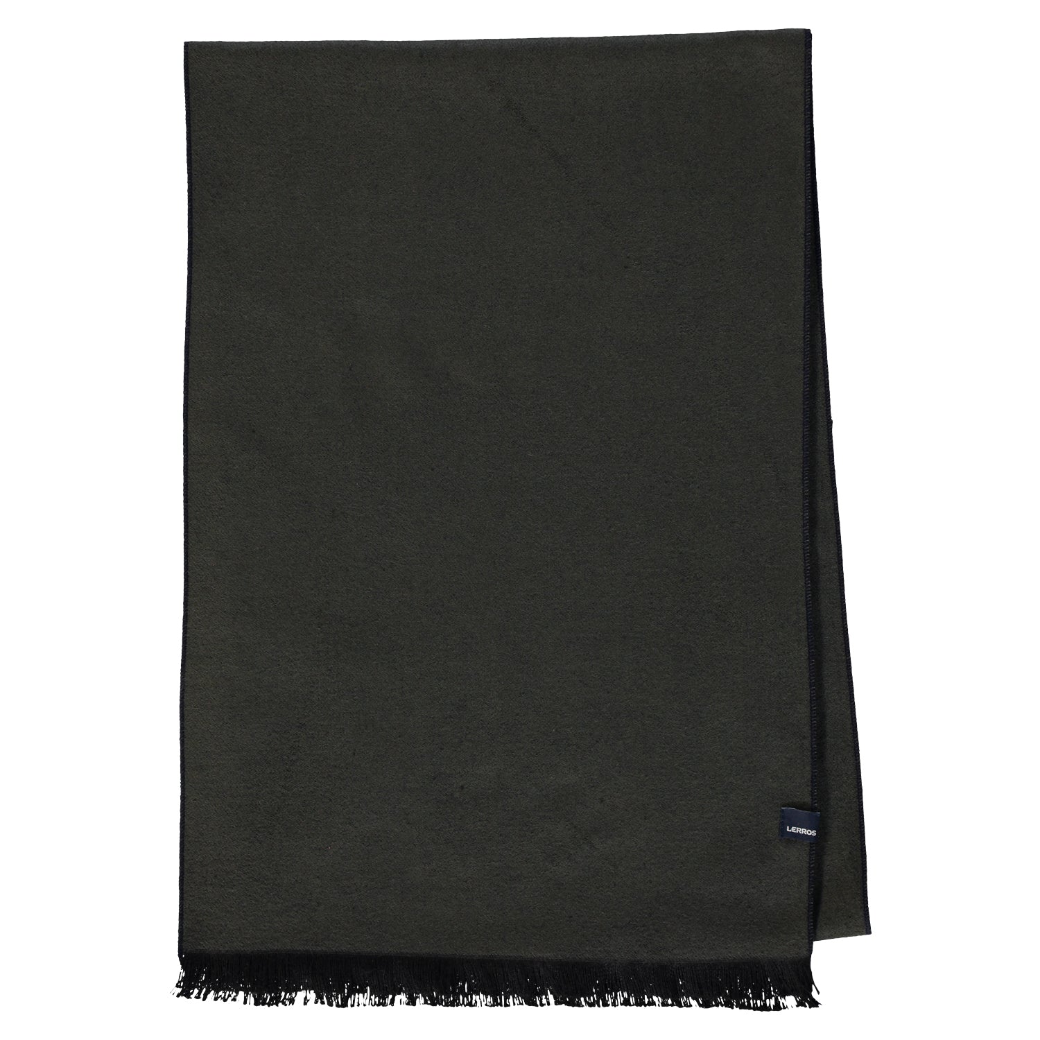 Lerros, Navy-Olive Scarf With Lerros Logo