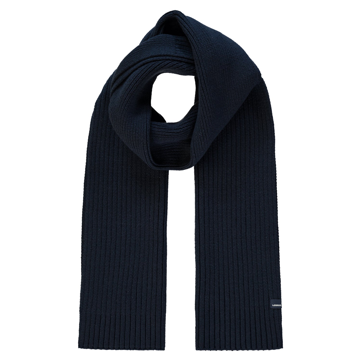 Lerros, Ribbed Coarse Knit Navy Scarf