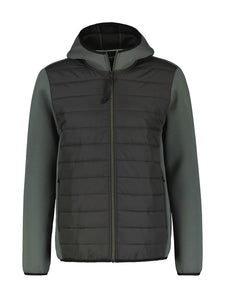 Lerros,Black / Olive Sweatjacket With Hood