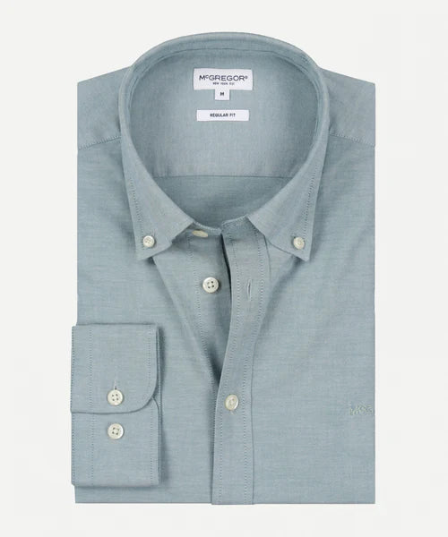 McGregor, Stretch Oxford Green Shirt