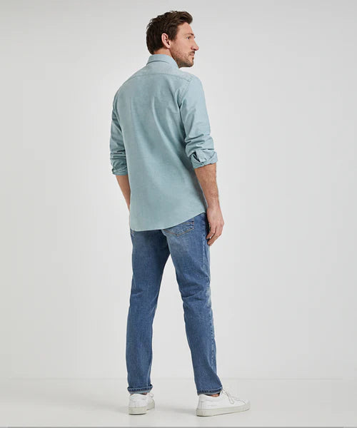 McGregor, Stretch Oxford Green Shirt