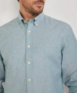 McGregor, Stretch Oxford Green Shirt