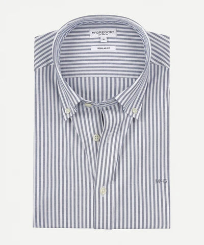 McGregor, Shirt Stretch Oxford Large Stripe