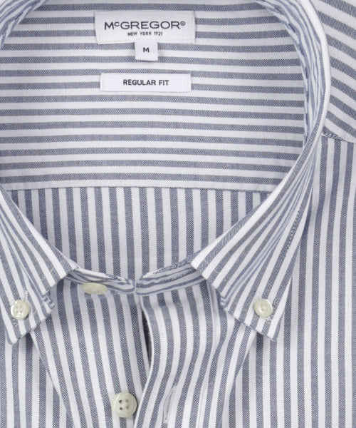 McGregor, Shirt Stretch Oxford Large Stripe